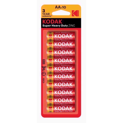Kodak Super Heavy Zinc 10's AA