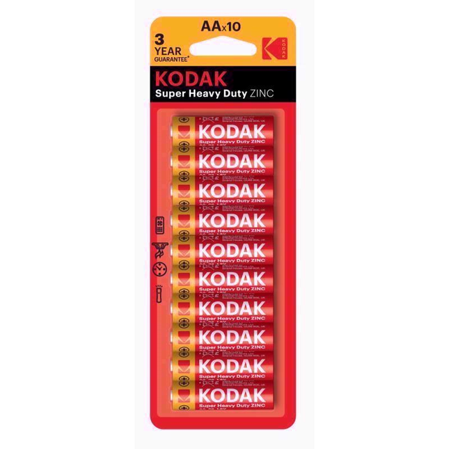 Kodak Super Heavy Zinc 10's AA