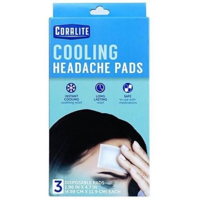 Coralite Cooling Headache Pads 3 pads