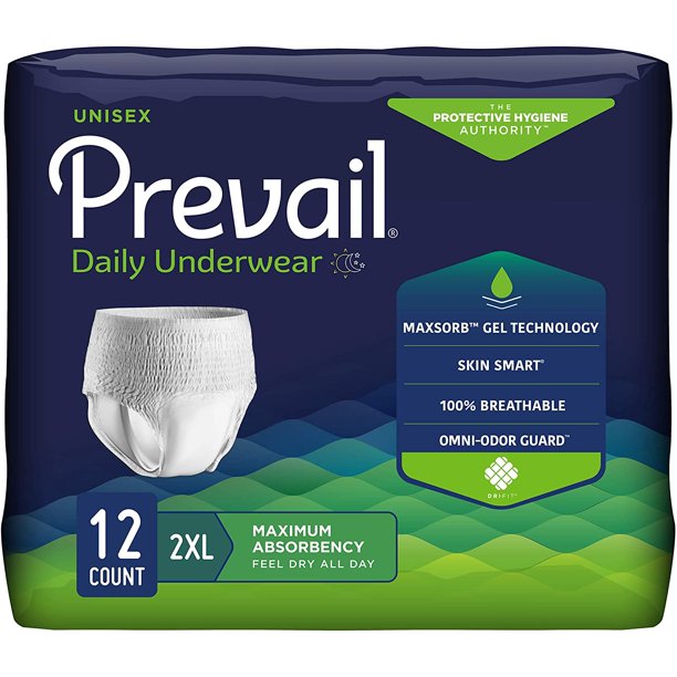 Prevail Underwear XXL 68- 80"12's"