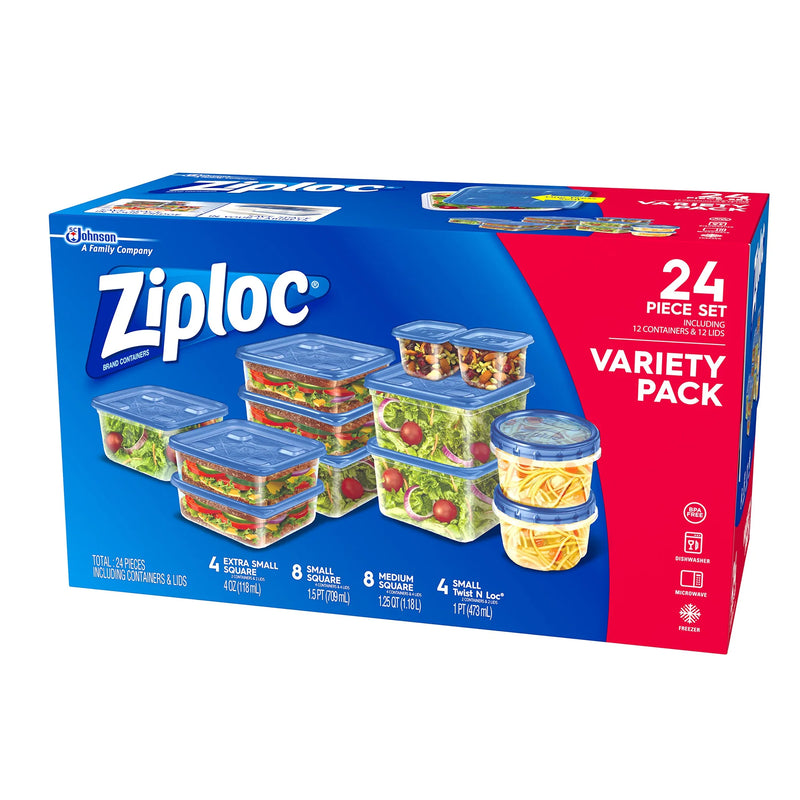 Ziploc Variety Pack 24 Set