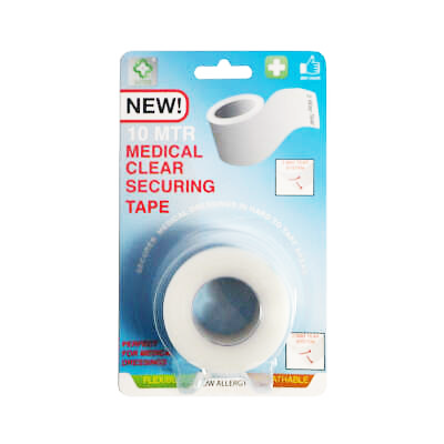 A&E Clear Medical Hospital Tape 10mtr