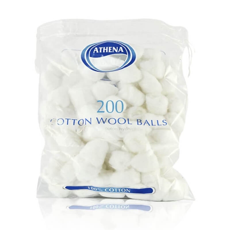 Athena Cotton Wool Balls White 200's