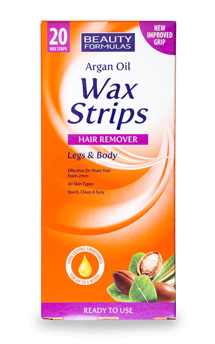 Beauty Formulas Argan Oil Wax Strips 20's