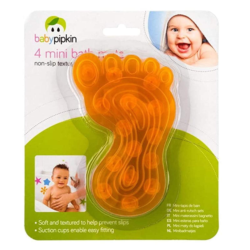 Baby Pipkin Bath Mats Funny Foot 4's