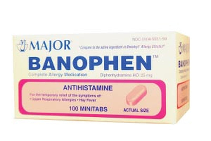 Banophen Tabs 25mg 24 Mini Tabs