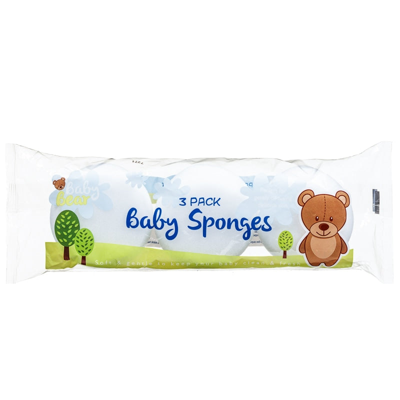 Bear Baby Sponges 3pk