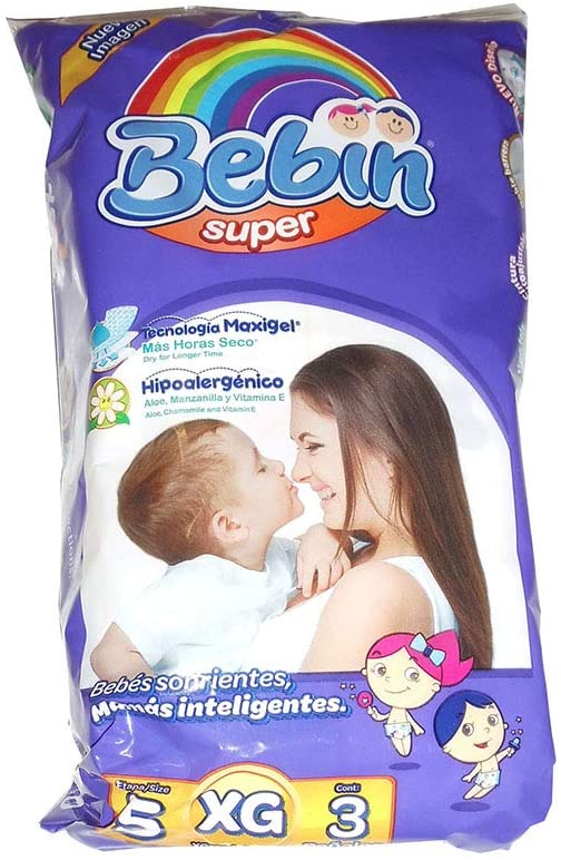 Bebin Smarty Bebin Super Diapers X/Large Size 5 6/14's