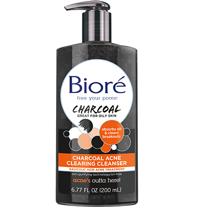 Biore Charcoal Acne Cleanser 200ml