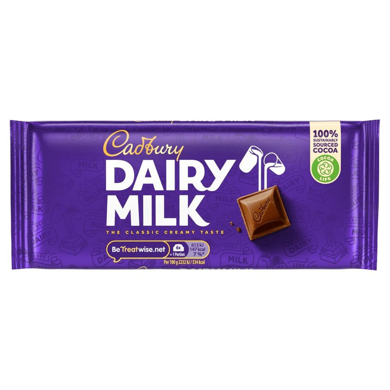 Cadbury Dairy Milk 110g. 21's