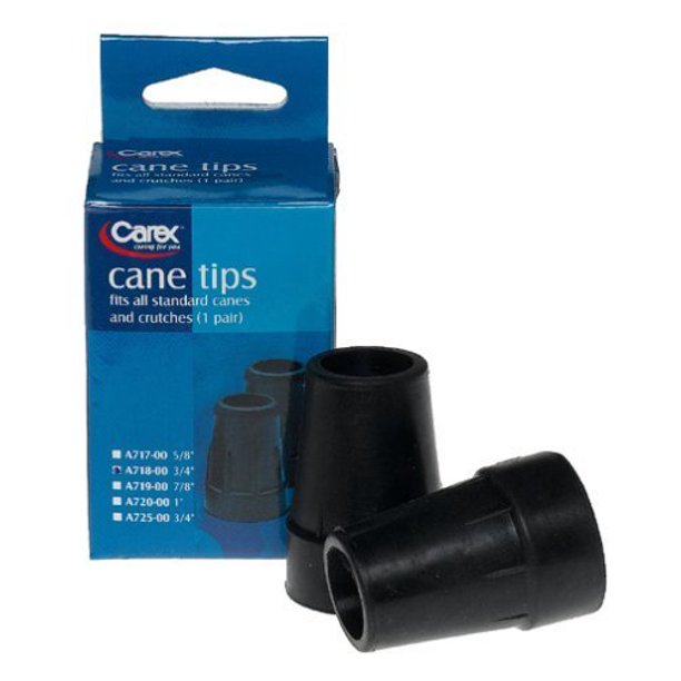 Carex Cane Tips 3/4" Black