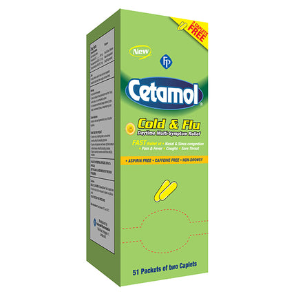 Cetamol Cold & Flu M/S Daytime 51's