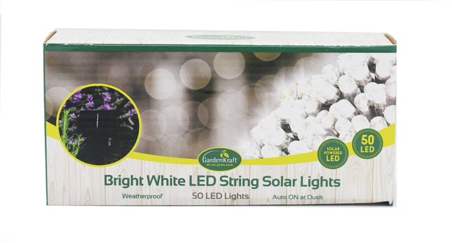 Garden Kraft Solar Lights 50 LED White