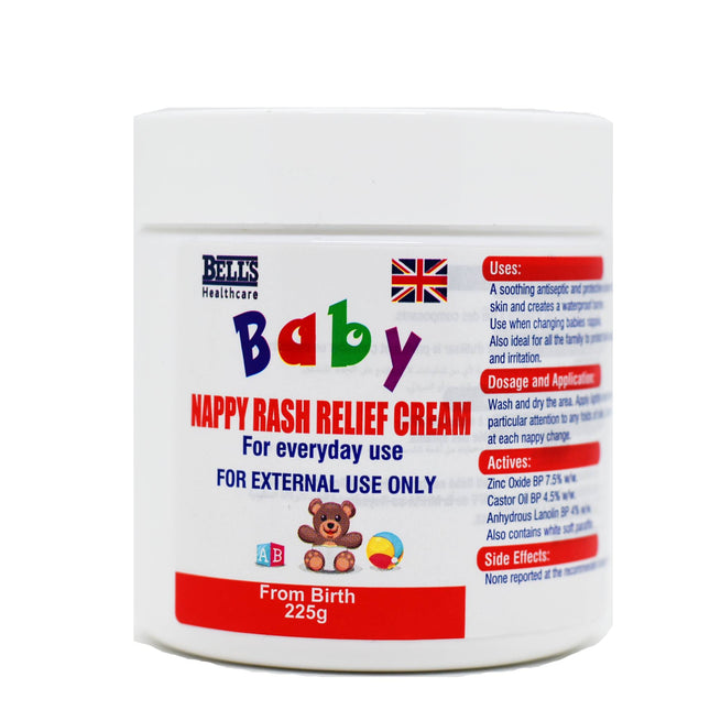 Bells Baby Nappy Rash Relief Cream 225g
