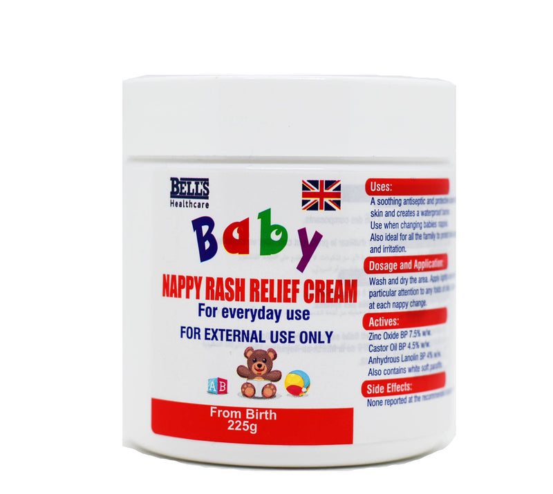 Bells Baby Nappy Rash Relief Cream 225g