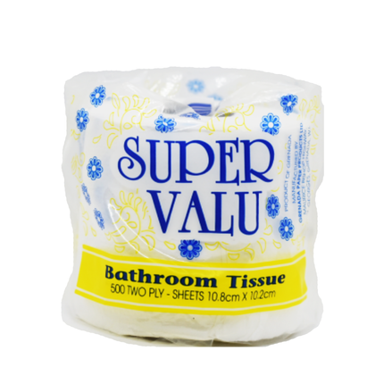 Super Valu Bathroom Tissue 500 Two Ply Sheets