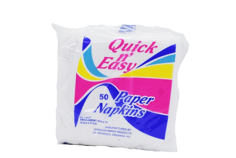 Quick & Easy Paper Napkin 42/50  1-ply sheets