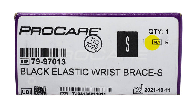 Black Elastic Wrist Brace Small