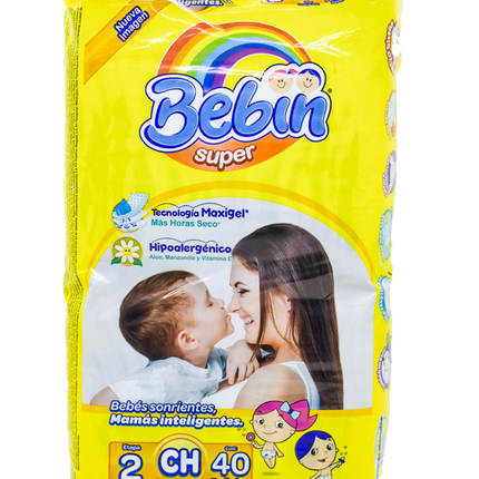 Bebin Super Diapers Small 4 x 40