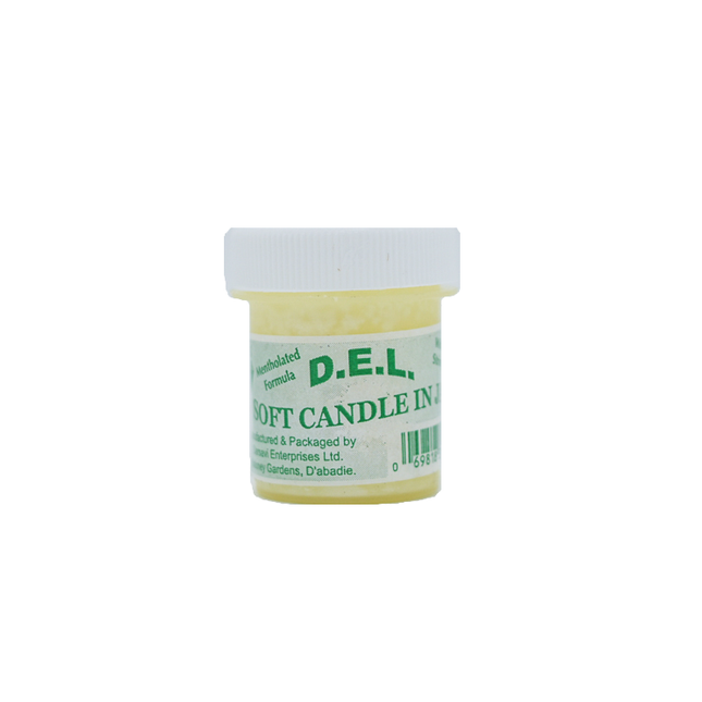 D. E. L  Soft Candle Mentholated In Jar 30g