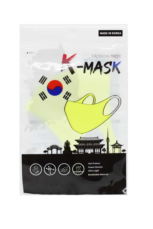 K Mask  Face Mask Coloured Singles