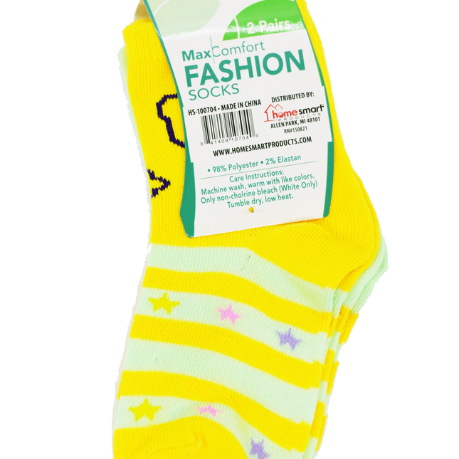 Max Comfort Baby Socks Flower Heart  2pk