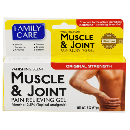Family Care Muscle & Joint Vanishing Scent Gel 2oz