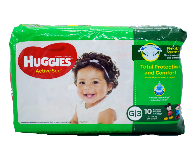 Huggies Active Sec G3 20-27.5lbs 10pk