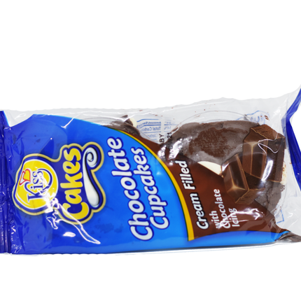 Kiss Chocolate Cream Filled Cakes With Chocolate Icing 70g