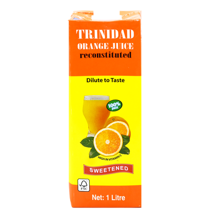 Trinidad Orange Juice Sweetened 1 Litre