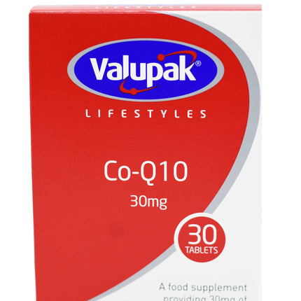 Valupak Co-Q10 30mg Tablets 30