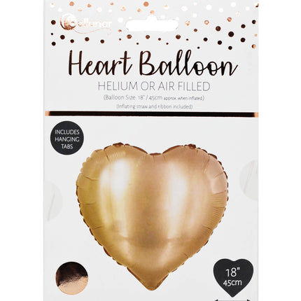 Ballunar Foil Balloon Heart Helium or Air Filled