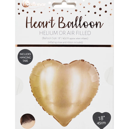 Ballunar Foil Balloon Heart Helium or Air Filled