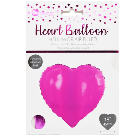 Ballunar Foil Balloon Heart Helium or Air Filled