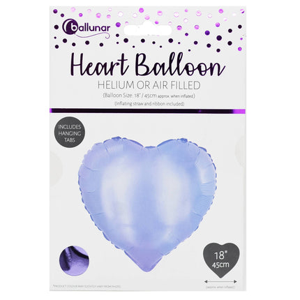 Ballunar Foil Balloon Heart Helium or Air Filled