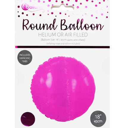 Ballunar Foil Balloon Round Helium or Air Filled