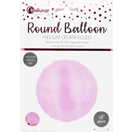 Ballunar Foil Balloon Round Helium or Air Filled