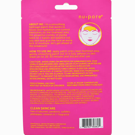 Nu-Pore Head Start Smoothing Hydrogel Forehead Patch 1ct