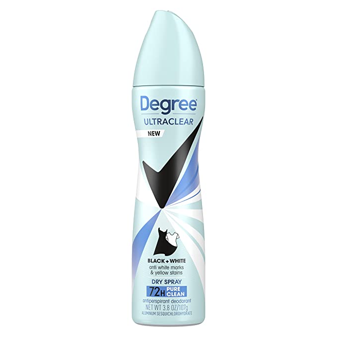 Degree Black & White Dry spray 48H 107g