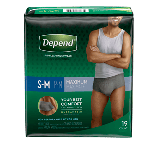 Depend Underwear For Men S/M 28'-40' Super 4/19's