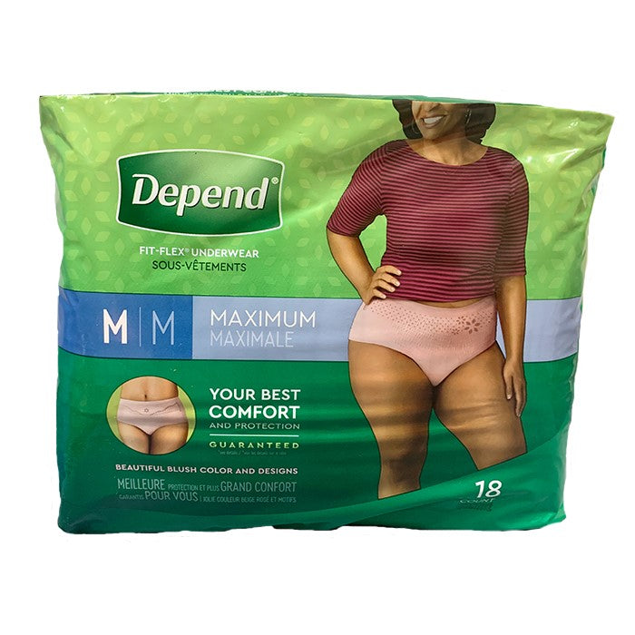 Depend Women's Maximum Medium 18's