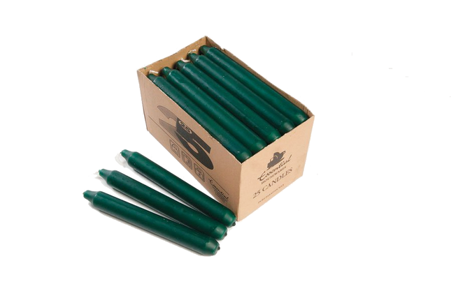 Essential Wax Candles Assorted Colours Box 25 (single)