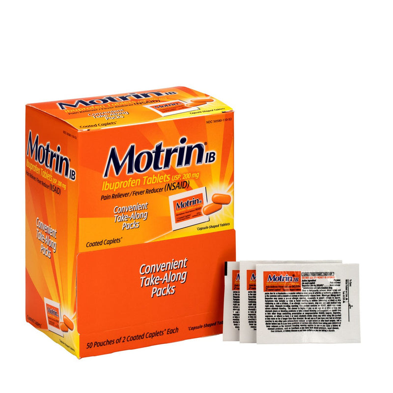 Motrin IB 200mg Coated Caplets 50x2