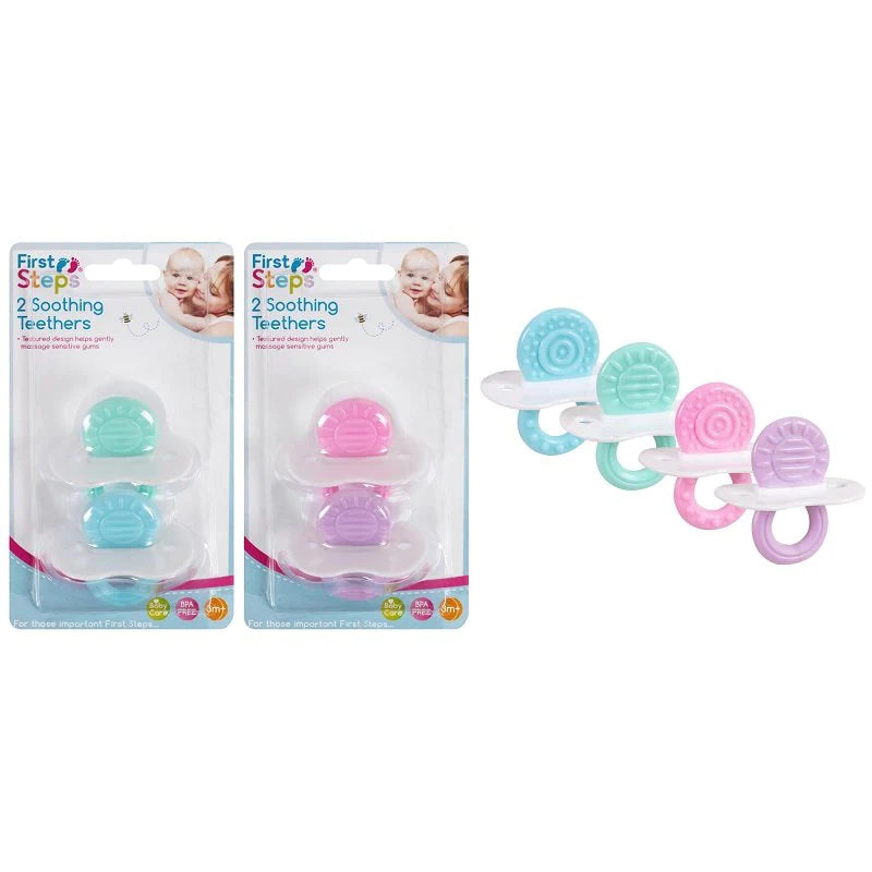 First Steps Soothing Teethers 2pc