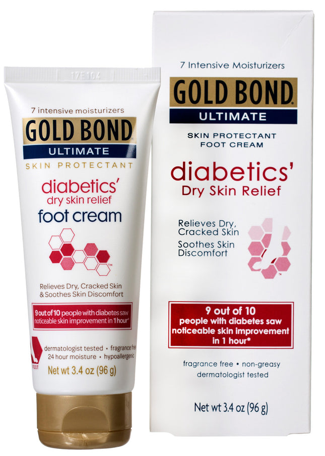 Gold Bond Diabetics' Dry Skin Relief  Foot Cream  3.4oz
