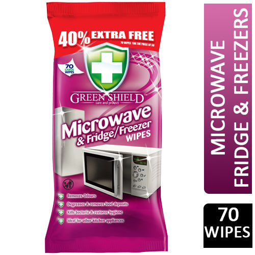 Green Shield Microwave & Fridge/Freezer Wipes 70L