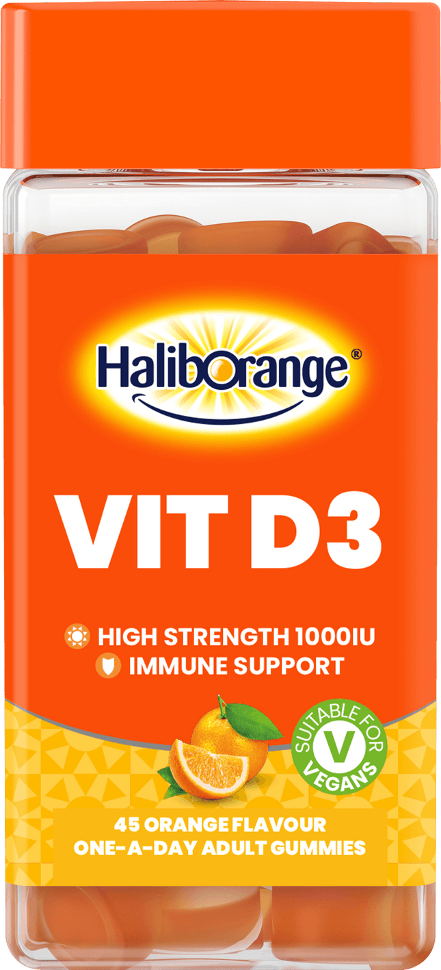 Haliborage Adult Vit D3 Gummies Orange 45's