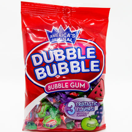 Dubble Bubble Bubble Gum 3 Flavours Pkt 113g