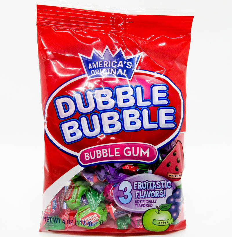 Dubble Bubble Bubble Gum 3 Flavours Pkt 113g