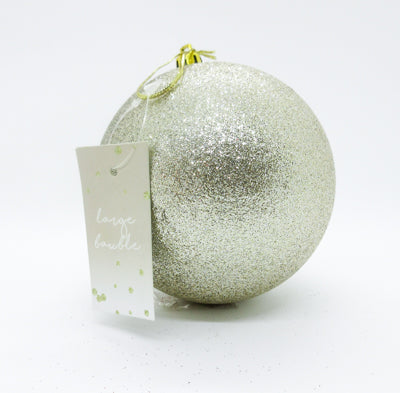 Large Glitter Baubles Asst